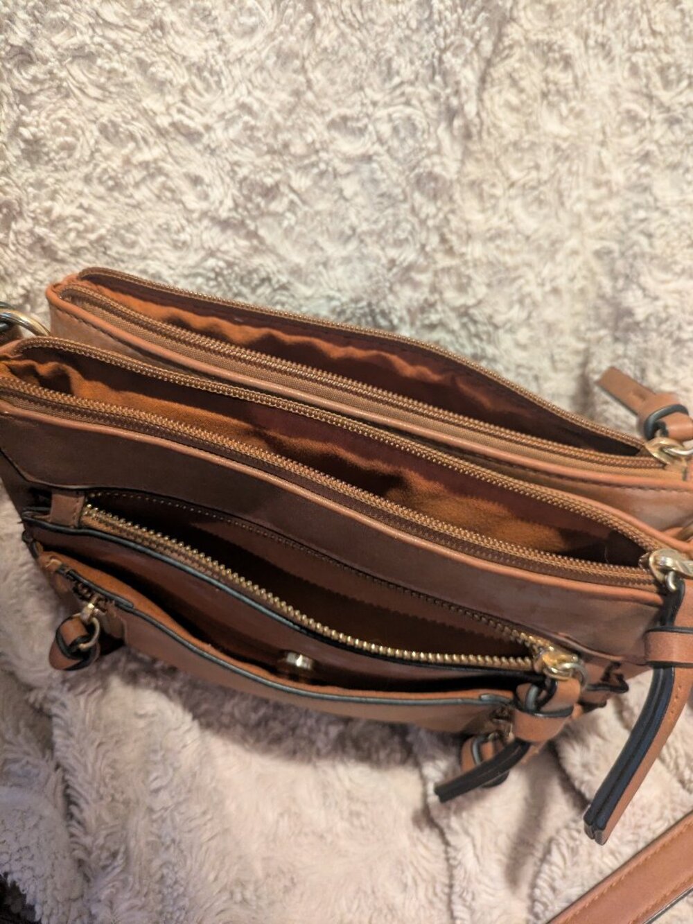 Violet ray Brown Hand bag / Cross body bag